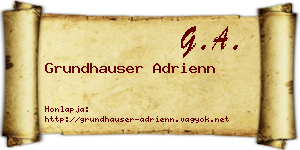 Grundhauser Adrienn névjegykártya